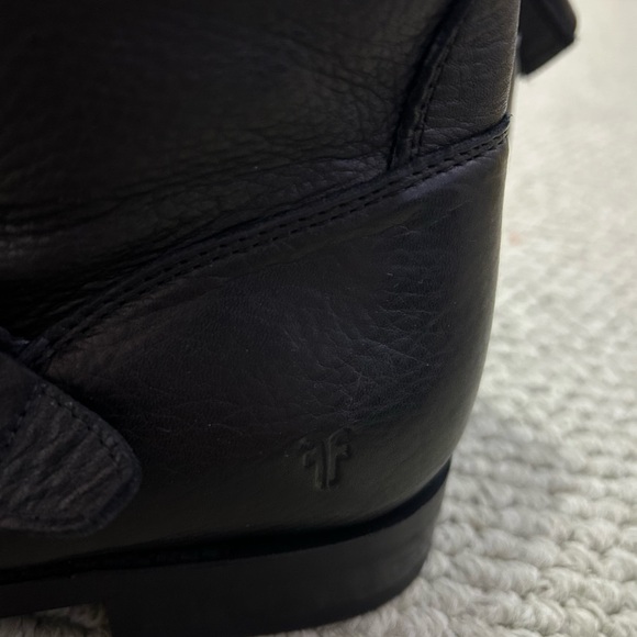 FRYE AND CO. Black Combat & Moto Boots - Picture 2 of 6